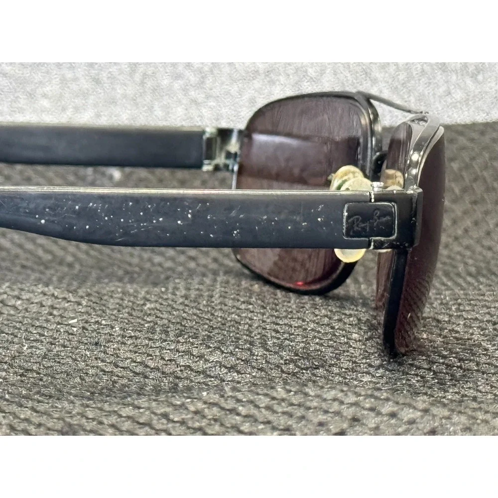 Vintage Ray-Ban Unisex‎ Gray Full Rim Rectangular Sunglasses Metal Frame Only